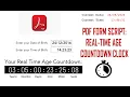 PDF Form Script - Real Time Age Countdown Clock in PDF Adobe Acrobat Pro DC Script