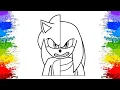 Sonic Sonic X Coloring Page