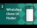 WhatsApp Clone Using Flutter ep 2 Flutter Tutorial