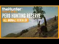 Peru Hunting Reserve Full animal list