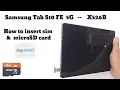 Samsung Galaxy Tab S10 FE 5G How to insert sim and SD card