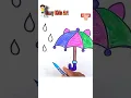 Umbrella Coloring Easy for Kids How to Color an Umbrella Easy for Beginners
