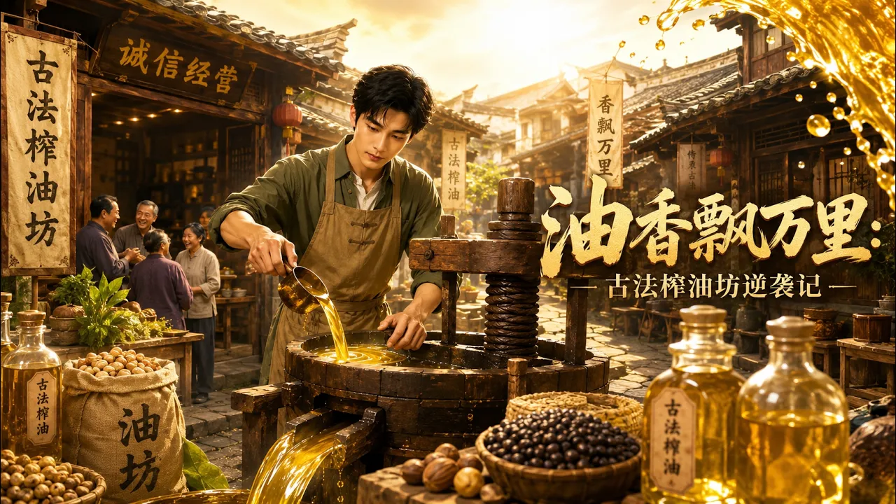 【完结超清】《油香飘万里:古法榨油坊逆袭记》#最新短劇全集#短劇全集#短劇#熱門短劇#短劇推薦#大陸短劇#AI短剧#初六剧场 poster