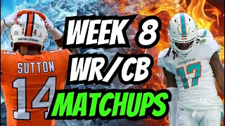 WEEK 8 Best Worst Matchups Fantasy Football 2025