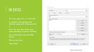 Optimization of a function using Excel Solver