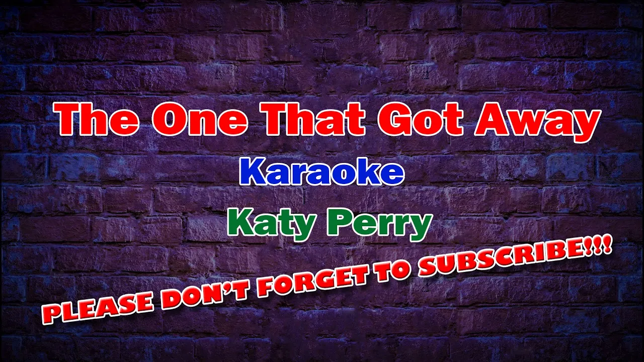 The One That Got Away - Karaoke