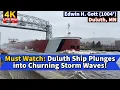 Must Watch Duluth Ship Plunges into Churning Storm Waves