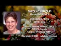 February 8 2025 10 00 a m Mary Burgess Funeral