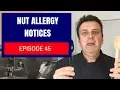 Nut Allergy Notices