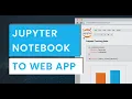 Turning a Jupyter Notebook into a Web App with Anvil