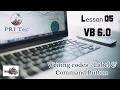 How to write simple code in VB 6 0 Label Command button events PRI Tec Education by Priya