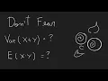 The variance of the sum and the mean of the product FREE STATISTICS course 6
