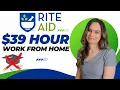 Rite Aid Hiring 26 To 39 Hour Remote Work From Home Job 2023 With No Degree Needed USA Only
