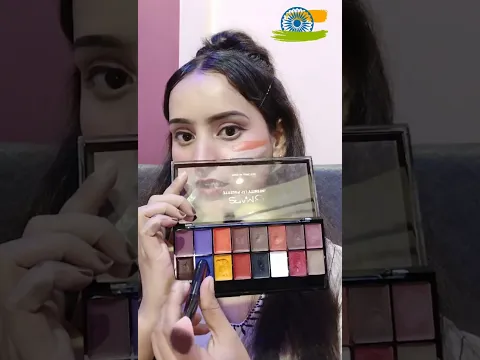 vande Mataram 🇮🇳🇮🇳🇮🇳 Tiranga hack #viral #makeup #shorts #tringahack #independenceDay #celebration 🎊