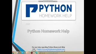 Python Homework Help