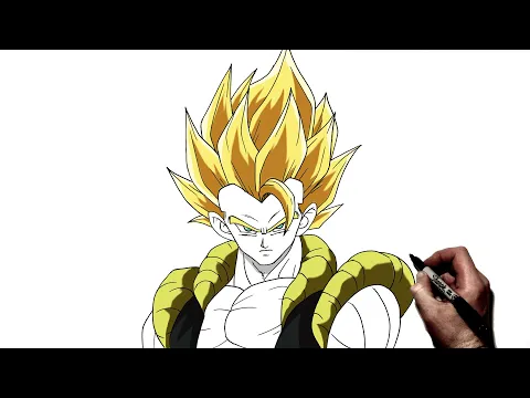 Download MP3 How To Draw Gogeta SSJ | Step By Step | Dragon Ball