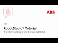 Transferring Program to the Second Robot Robotstudio Tutorial