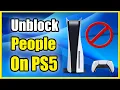 How to Unblock Someone on PS5 Fast Tutorial