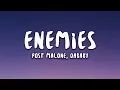 Post Malone - Enemies feat. DaBaby (Lyrics)