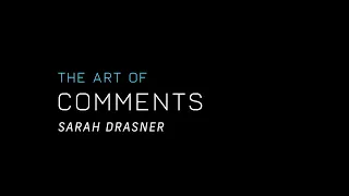 The Art of Code Comments - Sarah Drasner JSConf Hawaii 2020