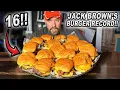 Eating as Many Jack Brown s Specialty Burgers as Possible to Set a New Challenge Record