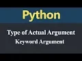 Keyword Argument in Python Hindi