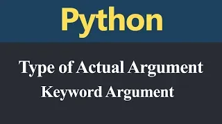 Keyword Argument in Python Hindi