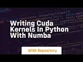 Writing cuda kernels in python with numba