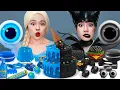 Download Lagu 青い食べ物VS黒い食べ物チャレンジ | ASMRムクバン デザート対決 エルサ・フローズンVSマレフィセント