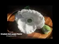 Crochet corn poppy flower corn poppy flower