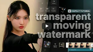 Easy Transparent Moving Watermark Tutorial🔥 | Capcut | | HD|
