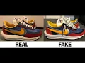 How To Spot Fake Nike LD Waffle Sacai Sneakers Trainers Fake Vs Real Comparison