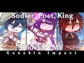 Download Lagu Soldier, Poet, King GCMV - Gacha Club - Genshin Impact - Venti, Ei, Zhongli + Lumine - TW: Flashing