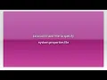 Java command line to specify system properties file