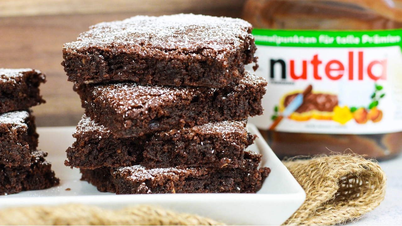 
          
          
          
            
            Saftige Nutella Brownies mit nur 3 Zutaten - 3 Zutaten Challenge
          
        . 