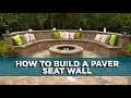 How to Build a Patio Seat Wall from Pavestone Pavers Today s Homeowner with Danny Lipford