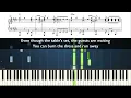Ashe - Stop The Wedding! - Piano Tutorial with Sheet Music