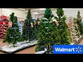 WALMART CHRISTMAS TREES CHRISTMAS DECORATIONS ORNAMENTS SHOPPING SHOP WITH ME STORE WALK THROUGH