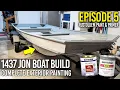 Jon Boat Build Part 5 - RUSTOLEUM ENAMEL TWO-TONE PAINT JOB