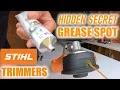 Hidden Secret Grease Spot on STIHL Trimmers