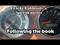 How to Calibrate Amtek Speedometer