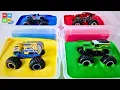 Monster Trucks and Colors Fun Way to Learn with Big Wheels
