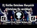 Lagu DJ HATIKU UNTUKMU HANYALAH UNTUKMU KU SERAHKAN DJ SETANGKAI ANGGREK BULAN SOUND VIRAL TIKTOK TERBARU