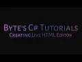 C WinForms - Creating Live HTML Code Editor