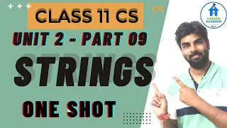 STRING INTRODUCTION OPERATIONS BUILT IN FUNCTIONS IN PYTHON CLASS 11 CS CHAPTER 8 NCERT