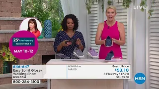 easy spirit Glossy ZipUp Walking Shoe