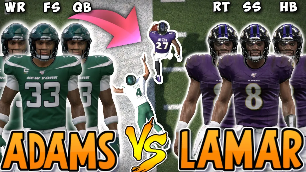 Team of LAMAR JACKSON'S vs JAMAL ADAMS!! (Tournament Round 2)