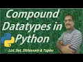 List Set Dictionary and Tuples in Python Python Tutorials Learn Python Programming