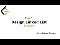 Design Linked List Leetcode How to implement Singly Linked List in Java