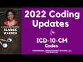 ICD-10-CM Code Additions 2022 Coding Updates